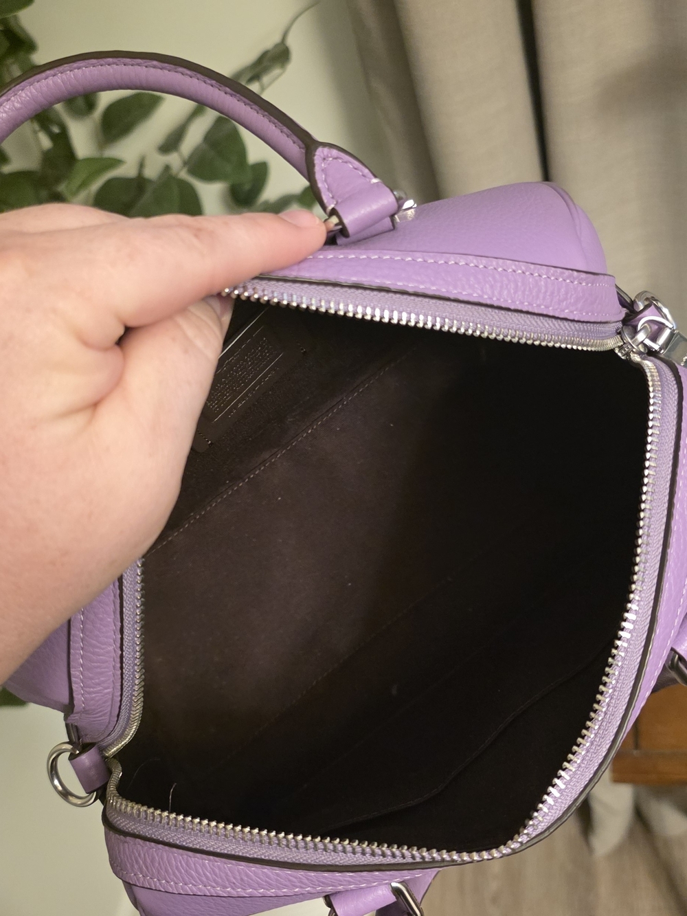 Coach Rowan Satchel Iris Print with Original Crossbody Strap - Picture 7 of 9